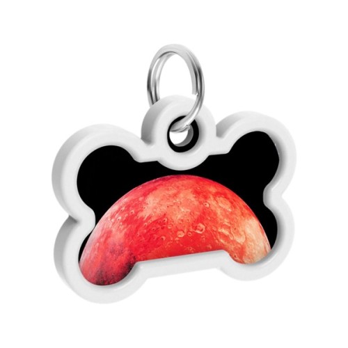 Адресник для тварин WAUDOG Smart ID з QR паспортом "Марс", кістка 40х28 мм (231-4031)