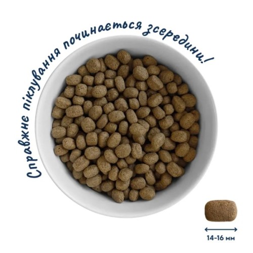 Сухий корм для собак Home Food ADULT MEDIUM Healthy skin and shiny coat з індичкою та лососем 1.6 кг (4820235020385)