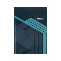Книга записна Axent Lines А4, 96 аркушів, клітинка, сіра (8422-580-A)