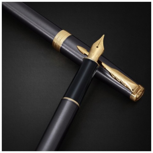 Ручка пір'яна Parker SONNET 17 Grey Lacquer GT  FP F (86 415)