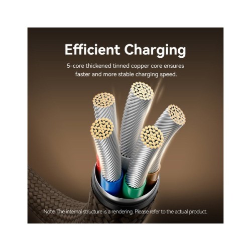 Дата кабель USB-C to USB-C 1.0m 3A aluminum gold Vention (TRDJF)