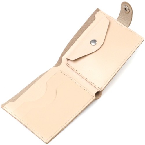 Гаманець Shvigel Шкіряний Молочний (16623)