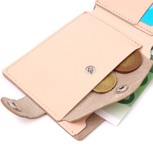 Гаманець Shvigel Шкіряний Молочний (16623)