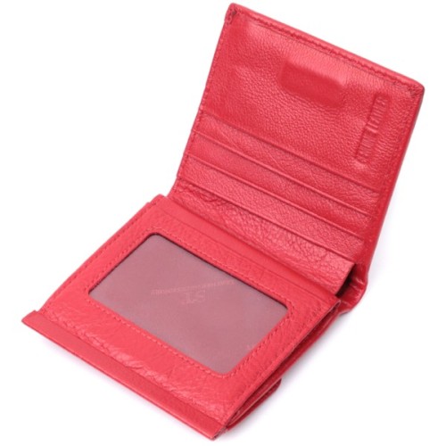 Гаманець ST Leather З натуральної шкіри Червоний (22720)
