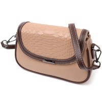 Сумка Vintage З натуральної шкіри Бежева (22373)