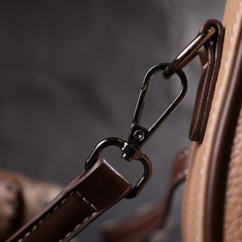 Сумка Vintage З натуральної шкіри Бежева (22373)