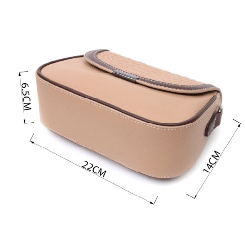 Сумка Vintage З натуральної шкіри Бежева (22373)