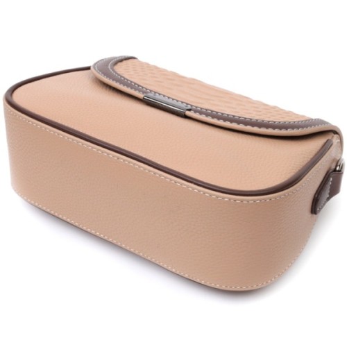 Сумка Vintage З натуральної шкіри Бежева (22373)