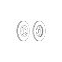 Гальмівний диск FERODO DDF2091C