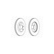 Гальмівний диск FERODO DDF2091C