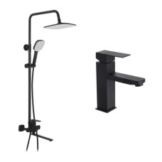 Душовий гарнітур Kroner Armada-SCH067 + змішувач Kubus-SCH010 (CVS30221)