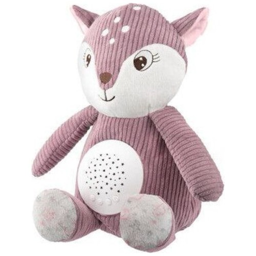 М'яка іграшка Canpol плюшева музична з проектором Оленя - рожева (77/206_pin)