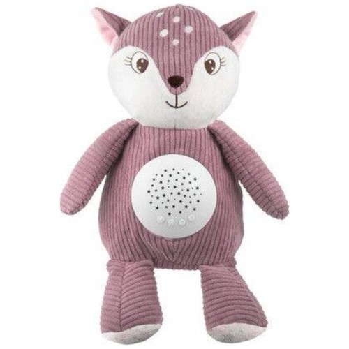 М'яка іграшка Canpol плюшева музична з проектором Оленя - рожева (77/206_pin)