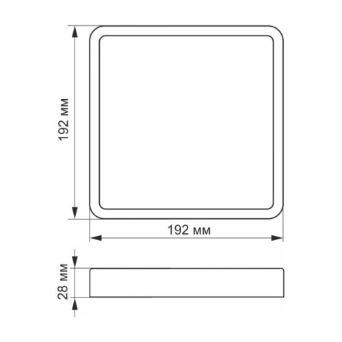 Світильник Videx 18W 5000K Black (VL-DLSS-185B)