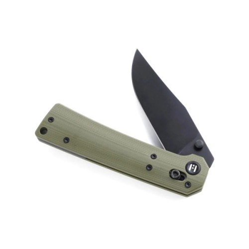 Ніж Hightron Pathwright, 14C28N, G10, зелений, чорний клинок (HK03GRN)