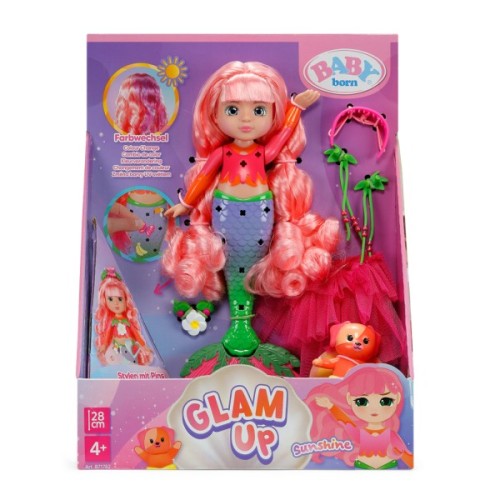 Лялька Zapf Baby Born серії Glam Up – Русалонька Саншайн 28 см (871782)