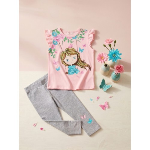 Набір дитячого одягу Breeze з дівчинкою (16409-116G-pink)