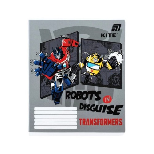Зошит Kite Transformers, 12 аркушів, клітинка (TF26-232)