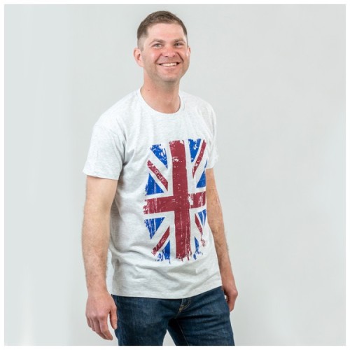 Футболка Sol's Regent 150 Great Britain Flag світло-меланжевий XL (11380300/10XL)