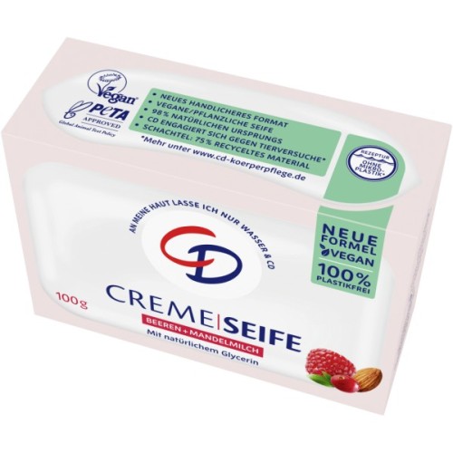 Тверде мило CD Ягоди та Мигдальне молоко 100 г (4045612009474)