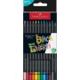 Олівці кольорові Faber-Castell Black Edition colour pencil, тригранні, чорне дерево, 12 кольорів (116412) (31214)