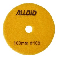 Круг зачистний Alloid Pro, алмазний, шліфувальний, на липучці, STAR, 100мм, зерно 100 (DD-63370)