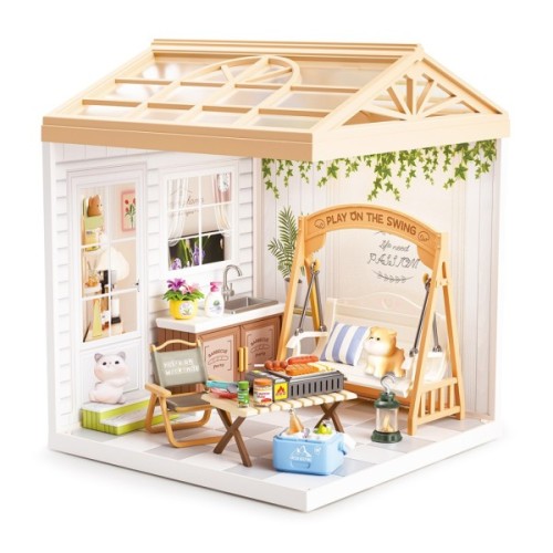 Конструктор Mini House румбокс серії Інтер'єр – Патіо (світло) (8010)