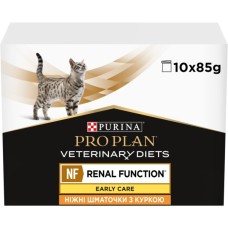 Вологий корм для кішок Purina Pro Plan Veterinary Diets NF Renal Function Early Care З куркою 10 x 85 г (7613287873934)