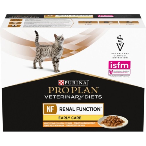 Вологий корм для кішок Purina Pro Plan Veterinary Diets NF Renal Function Early Care З куркою 10 x 85 г (7613287873934)