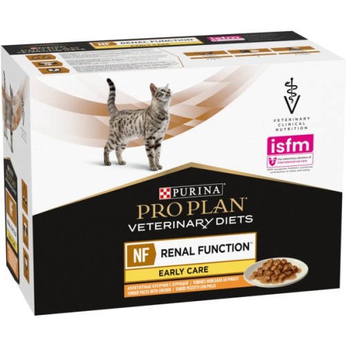 Вологий корм для кішок Purina Pro Plan Veterinary Diets NF Renal Function Early Care З куркою 10 x 85 г (7613287873934)