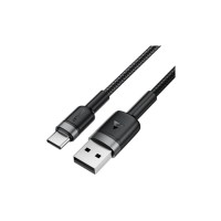 Дата кабель USB 2.0 AM to USB-C 1.2m 60W black Acefast (6974316285144)