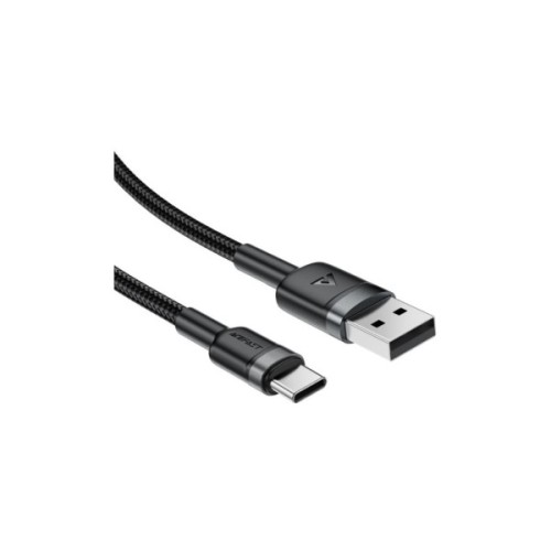 Дата кабель USB 2.0 AM to USB-C 1.2m 60W black Acefast (6974316285144)