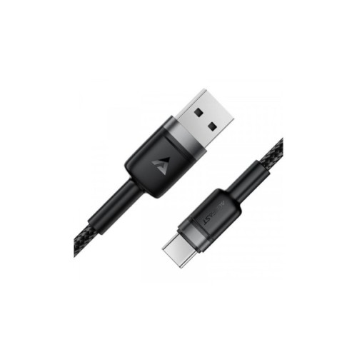 Дата кабель USB 2.0 AM to USB-C 1.2m 60W black Acefast (6974316285144)