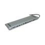 Концентратор Voltronic USB-C 12-in-1 USB-C + 2xUSB 2.0 + USB 3.0 + 2xHDMI + VGA + SD/TF + RJ45 + 3.5mm + PD 0.1m silver (YT-HTC12in1)