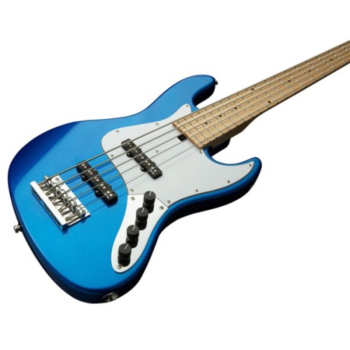 Бас-гітара Sadowsky MetroExpress 21-Fret Vintage J/J Bass Maple 5-String - Ocean Blue Metallic High Polish (SME21VJ5 J2M OKU FR)