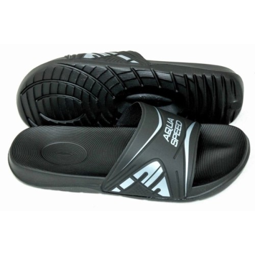 Шльопанці Aqua Speed Dakota 516-07 чорний, сріблястий 43 (5908217668080)