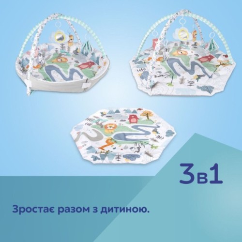 Дитячий килимок Canpol 0 Safari - сірий (81/100)