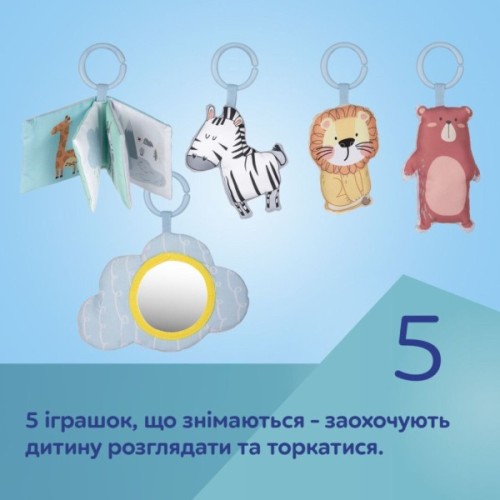 Дитячий килимок Canpol 0 Safari - сірий (81/100)