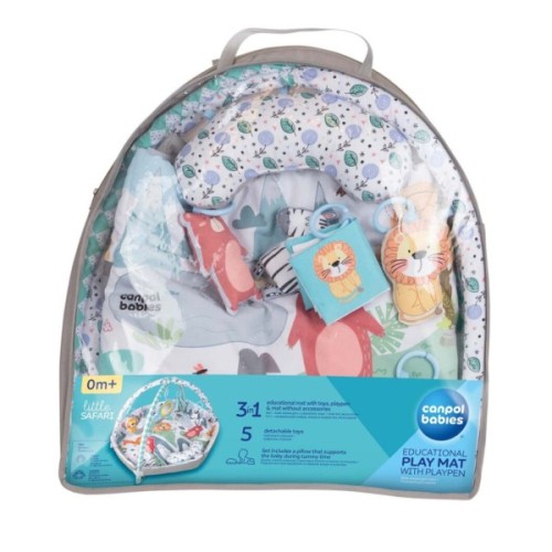 Дитячий килимок Canpol 0 Safari - сірий (81/100)