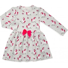 Плаття дитяче Breeze з єдинорогами (15194-128G-gray)