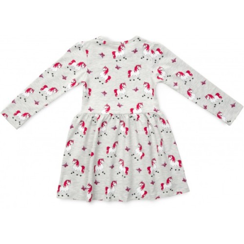 Плаття дитяче Breeze з єдинорогами (15194-128G-gray)