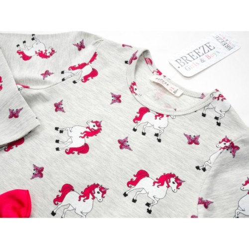 Плаття дитяче Breeze з єдинорогами (15194-128G-gray)