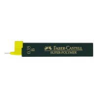 Грифель для механічного олівця Faber-Castell Super-Polymer В (діаметр 0,35 мм), 12 штук в пеналі (6053)