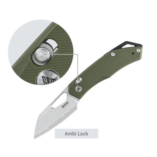 Ніж SRM Cub, Green G10, Satin (261M-GP2)