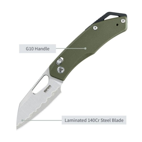 Ніж SRM Cub, Green G10, Satin (261M-GP2)