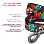 Повідець для собак WAUDOG Nylon "Зубасті монстри" M Ш 20 мм Д 200 см (757-4048)