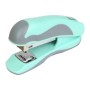 Степлер Buromax пластиковий PASTEL, 20 аркушів, (скоби №24, 26), 111 х 62 х 32 мм, м'ятний (BM.4215-38)