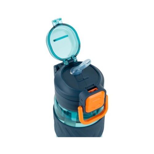 Поїльник-непроливайка Kite 800 мл, блакитно-помаранчева (K25-1234-3)