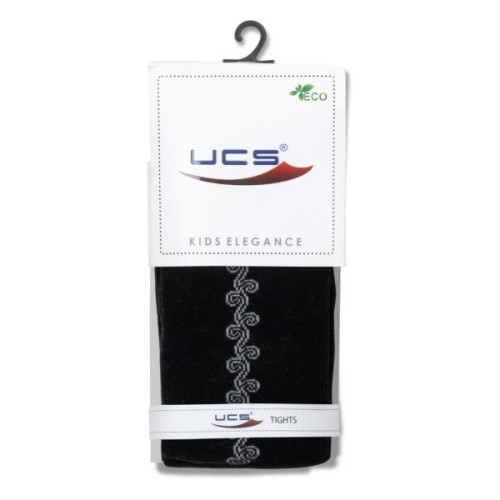 Колготки дитячі UCS Socks з орнаментом (M0C0301-2434-9G-black)