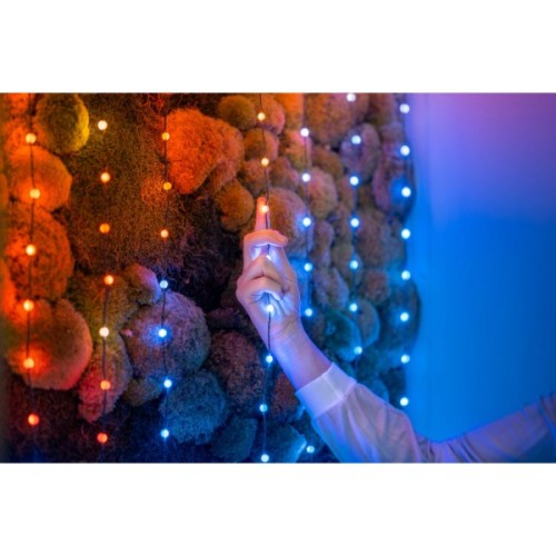 Гірлянда Twinkly Smart LED Strings USB 100 Pearl-shaped RGB LEDs, Clear Wire, USB-C 6м (TWKP100RGB-T)
